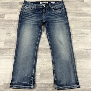 BKE‎ Jeans Women's Sabrina Stretch Capris Denim Pants Size 30 (Actual 32X23.5)